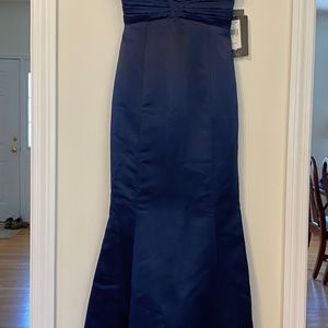 New with tag navy blue long gown